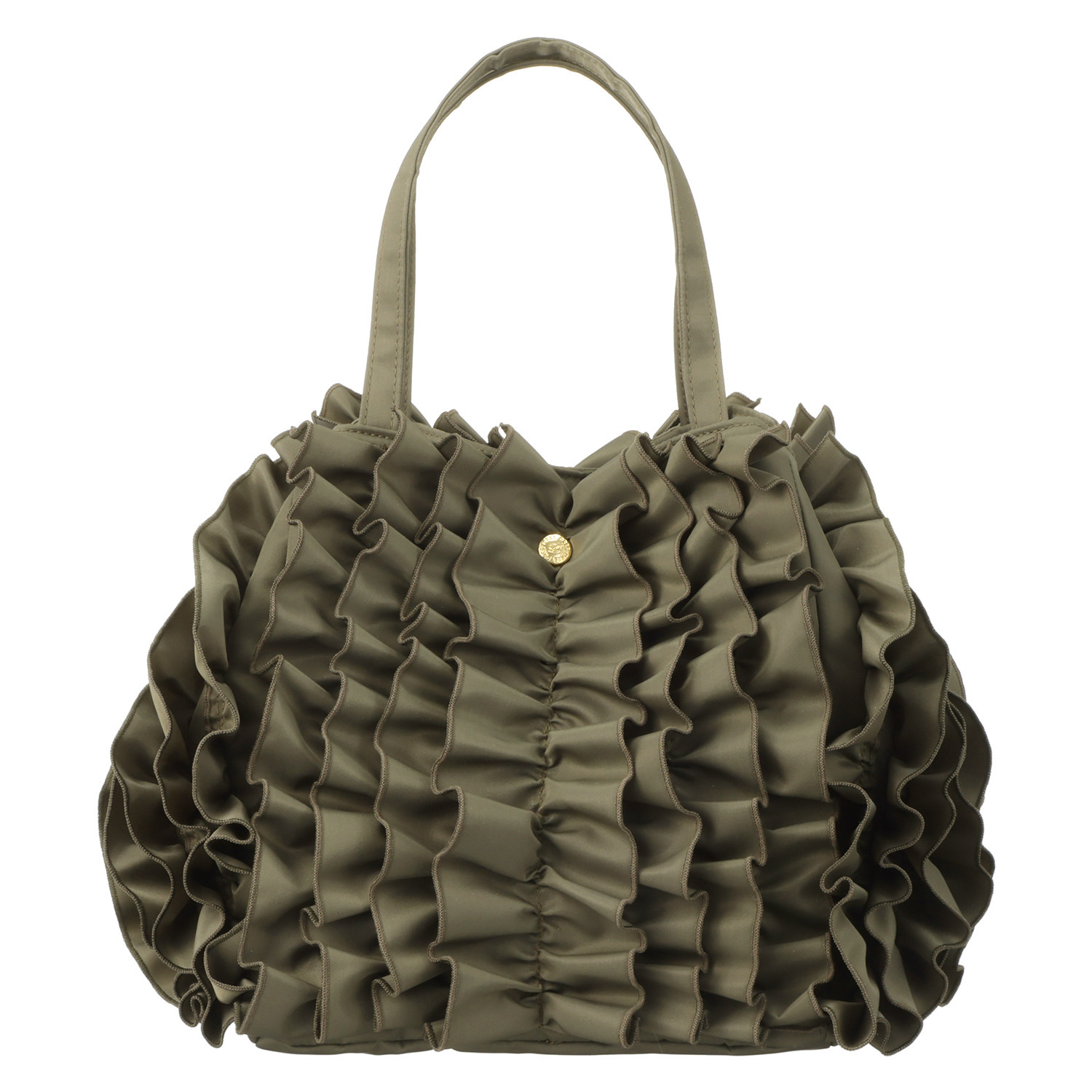 ドレス 日本製 ティアードフリルバッグ