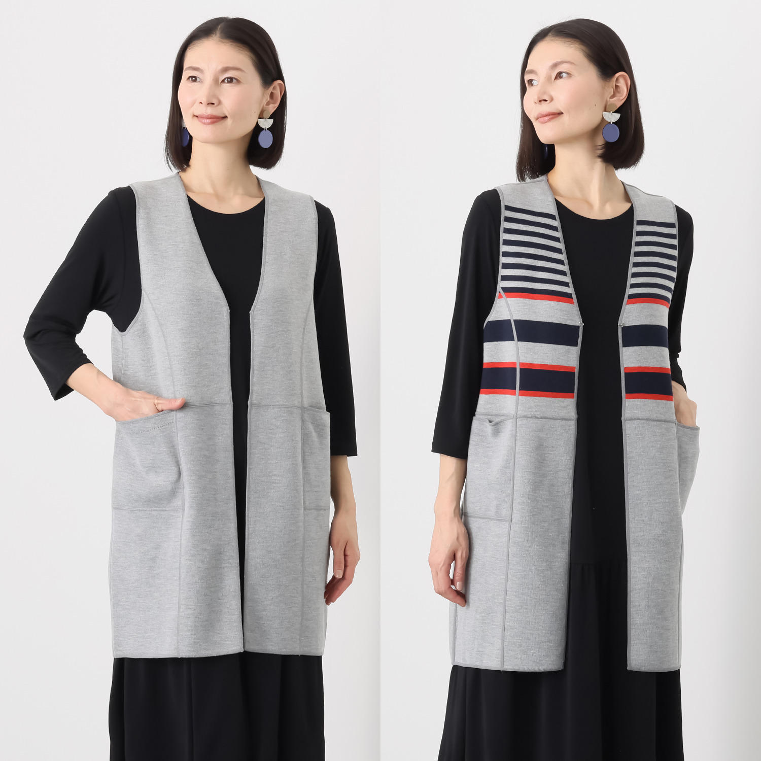 ダジュール リバーシブルデザイン ベスト