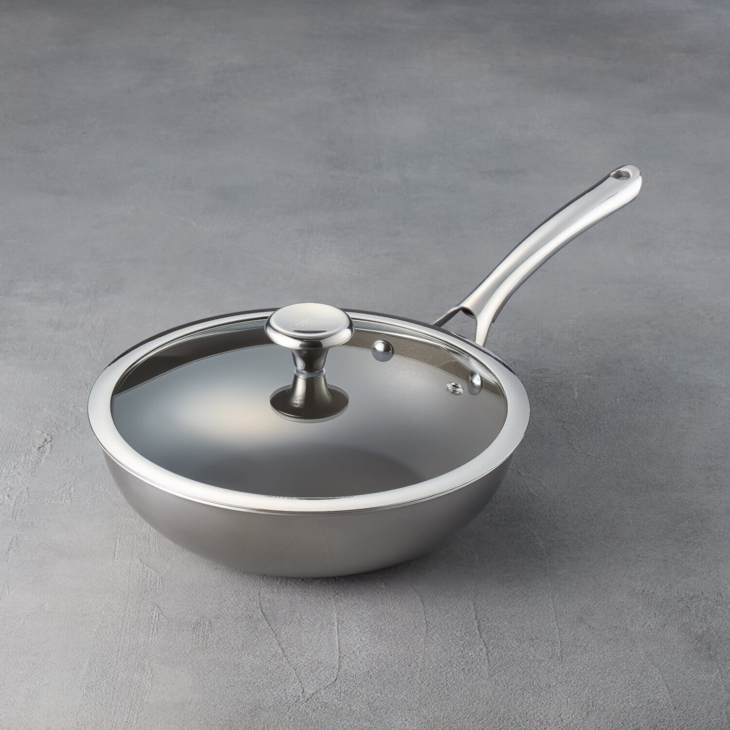 コレール フライパン 3点セット 20cm 24cm 深型 ガラス蓋 まとめ売り