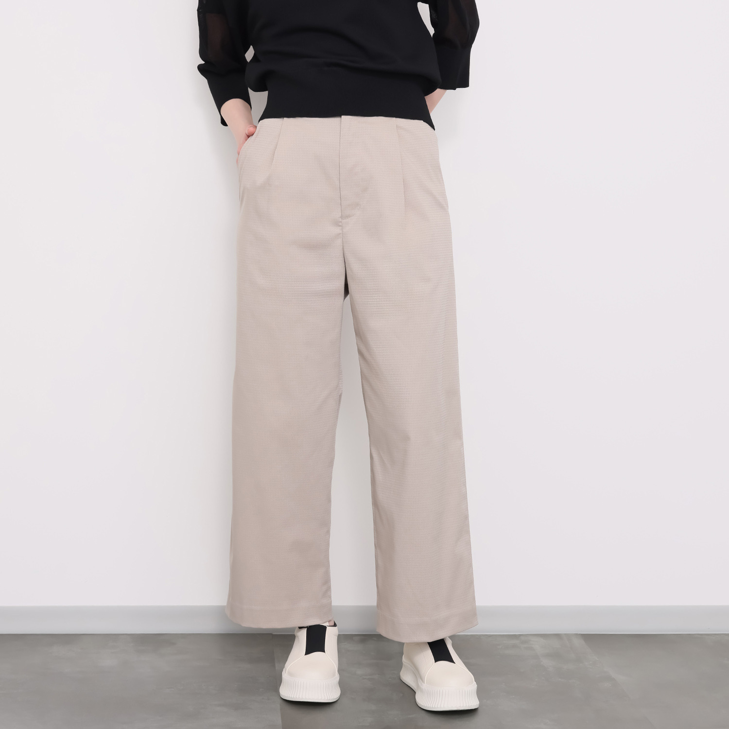 エンシュウ 浜松製生地使用 セミワイド ストレッチパンツ