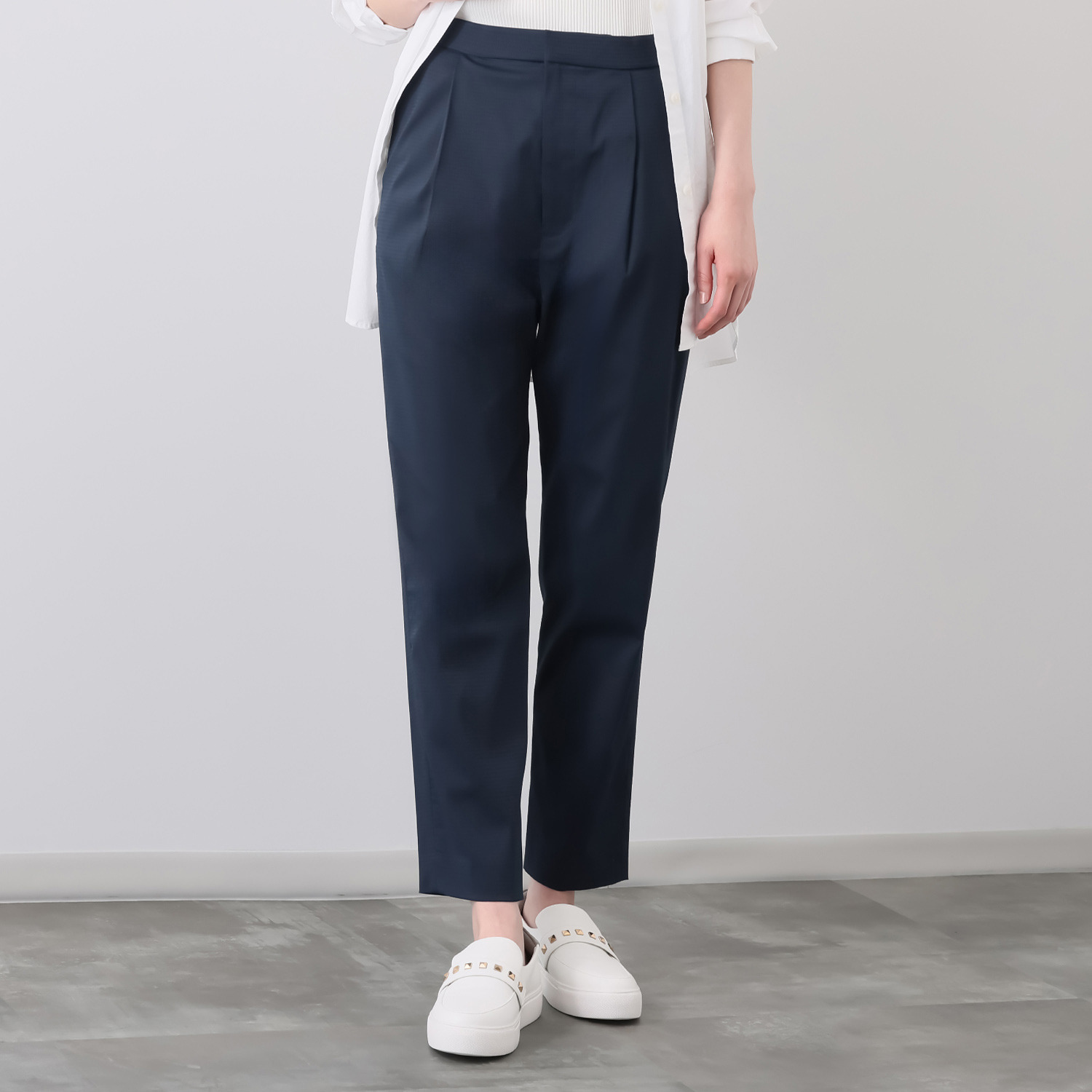 エンシュウ 浜松製生地使用 テーパード ストレッチパンツ