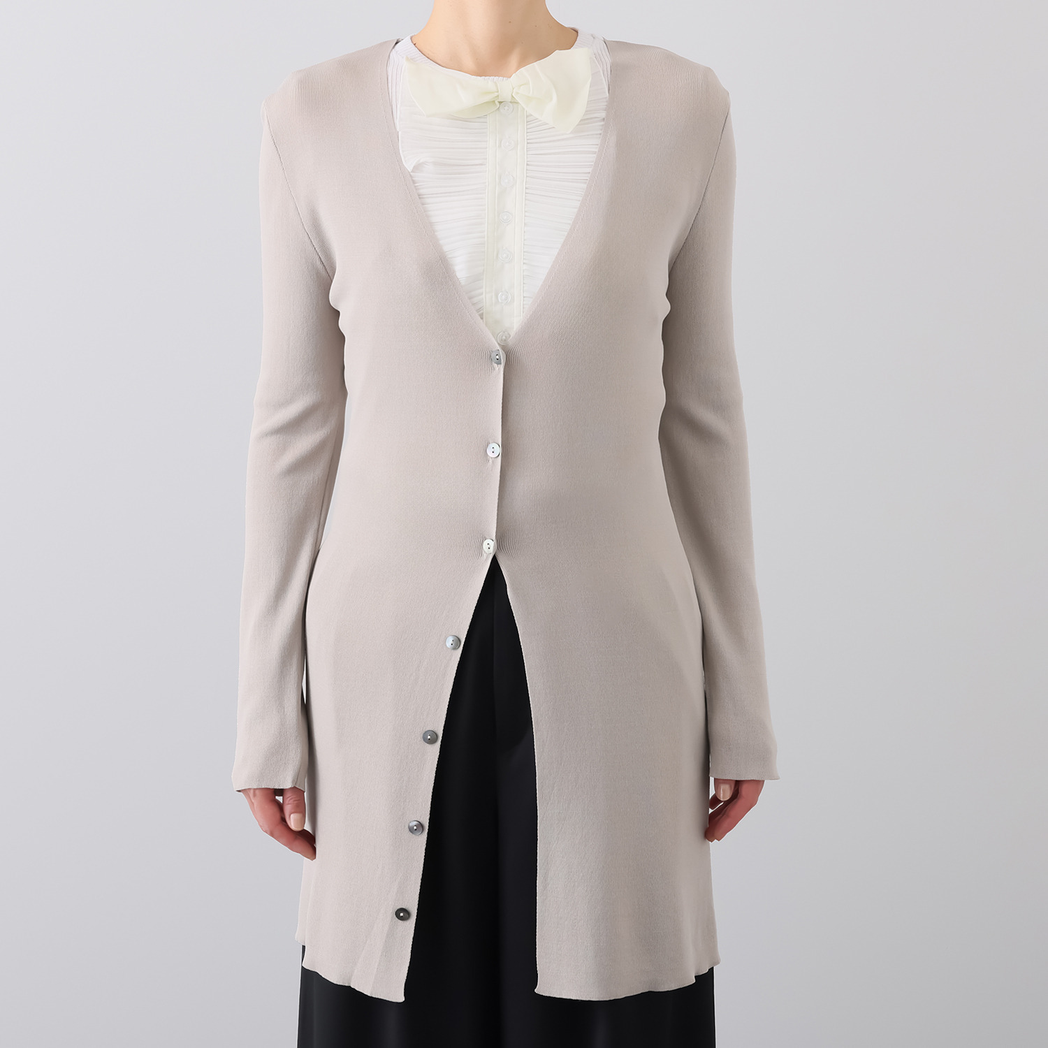 ボンボン・エ・ショコラ ロングニットカーディガン