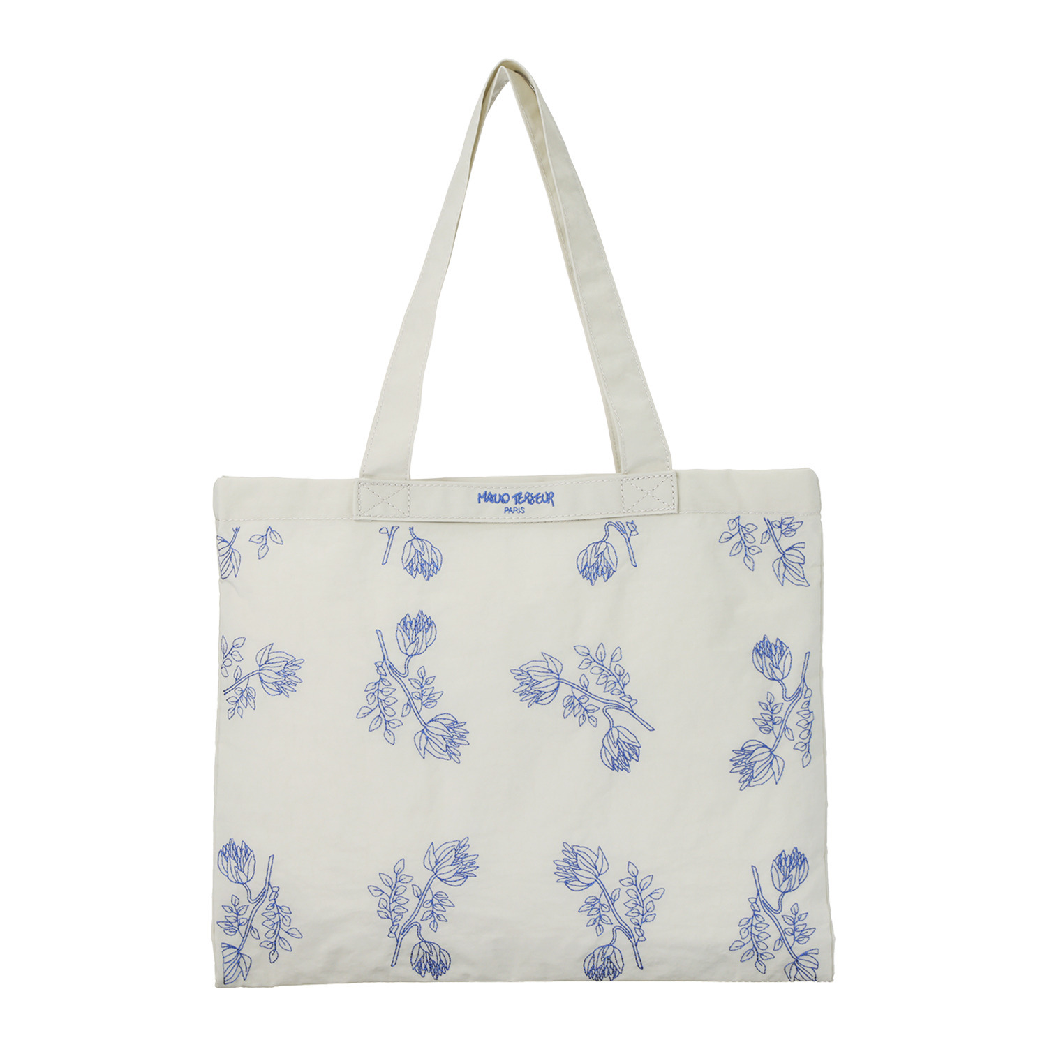 デモデ× マウド・ターサー 刺しゅう横長トートバッグ “ポワンポワン 　クーティ”