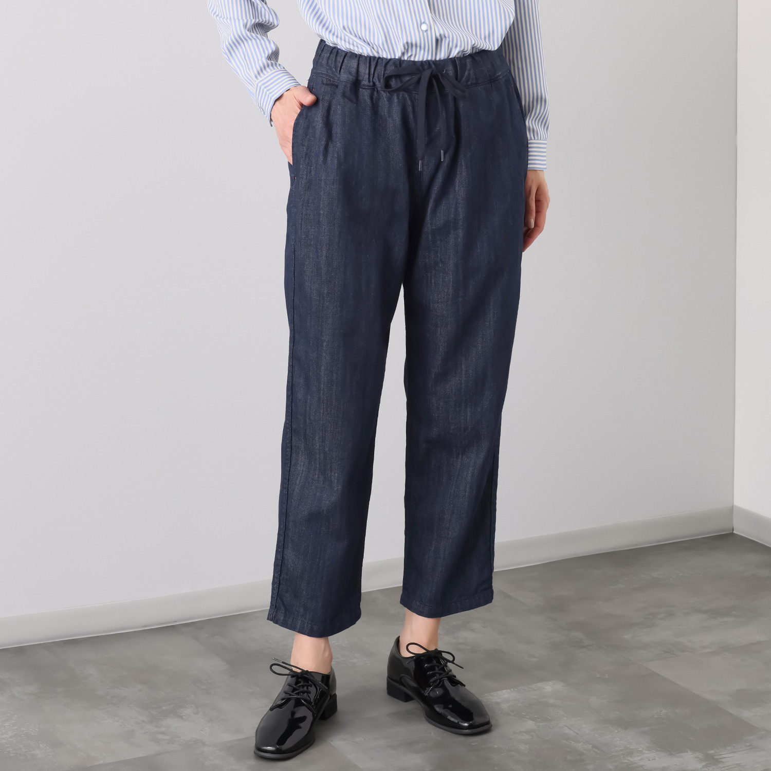 ベティスミス 刺し子風ポケット イージーパンツ