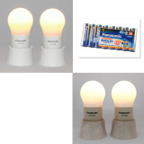 パナソニック ＬＥＤランタン “球ランタン” ＆乾電池エボルタ 同色２個セット