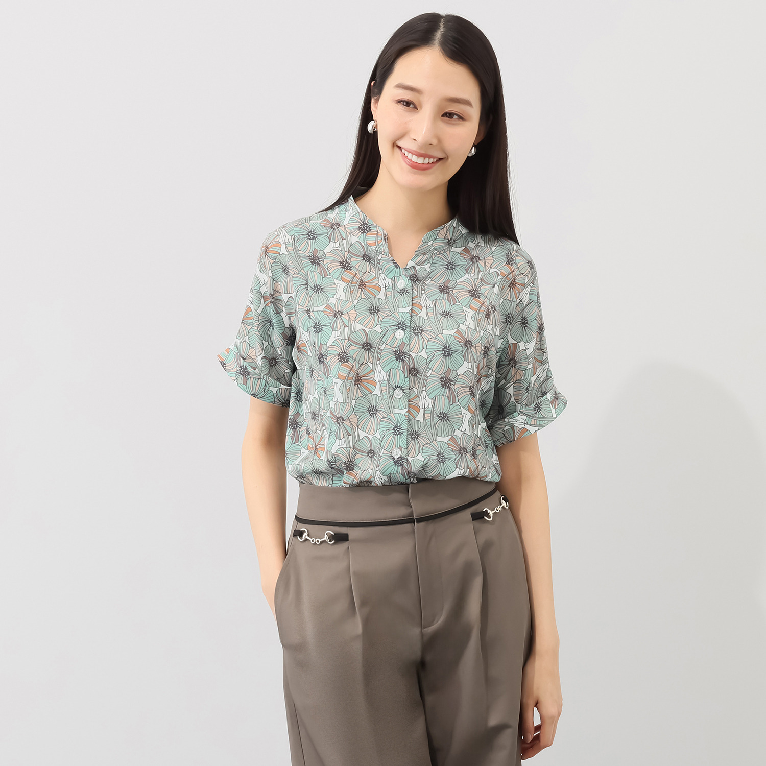 エル　ステュディオ プリンセスライン ブラウス