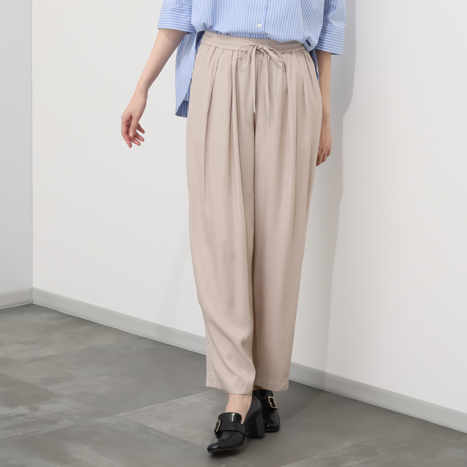 pushpush ベージュ ワイドパンツ PUSH PUSH プッシュプッシュ ベージュ ワイドパンツ PUSH PUSH