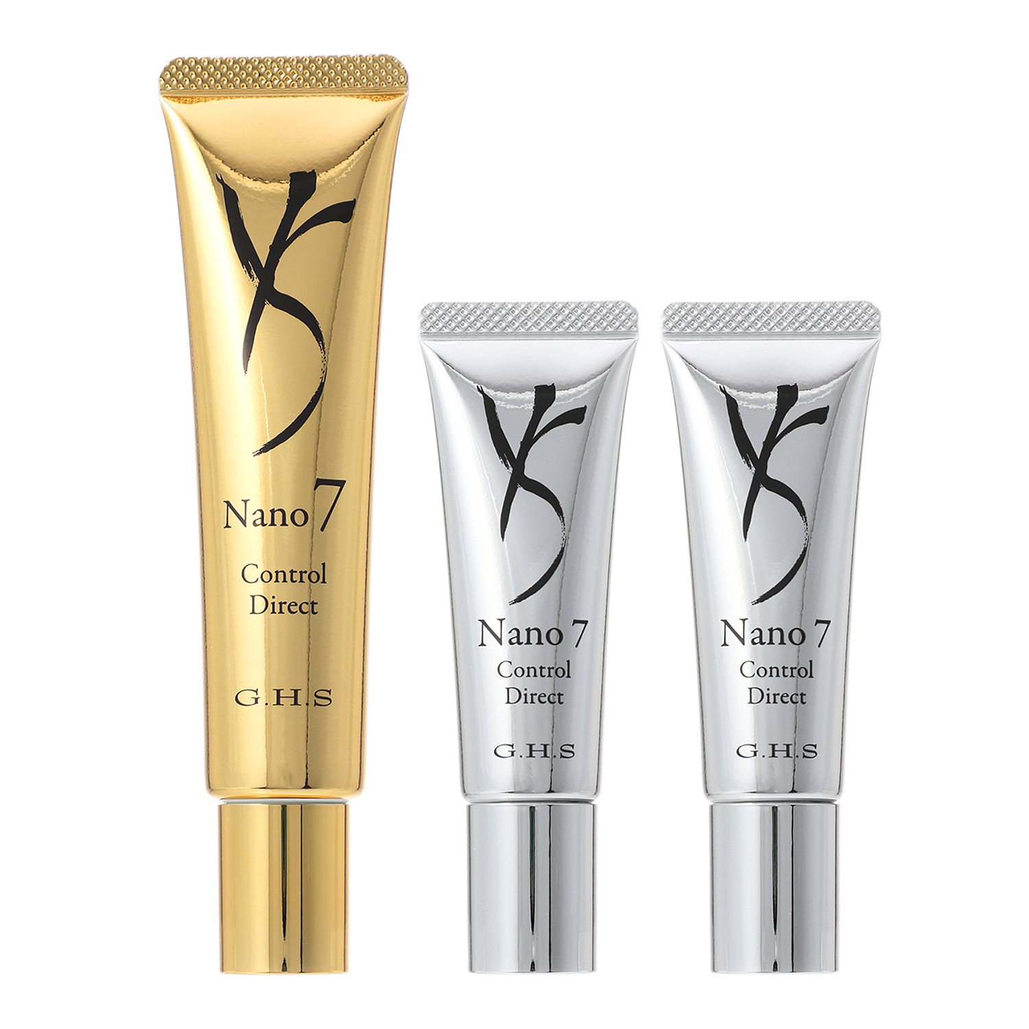 ジーエイチエス 独自技術を用いて開発 ハリ潤いのある頭皮へ ナノ　７　コントロール ダイレクト ４本分大容量セット