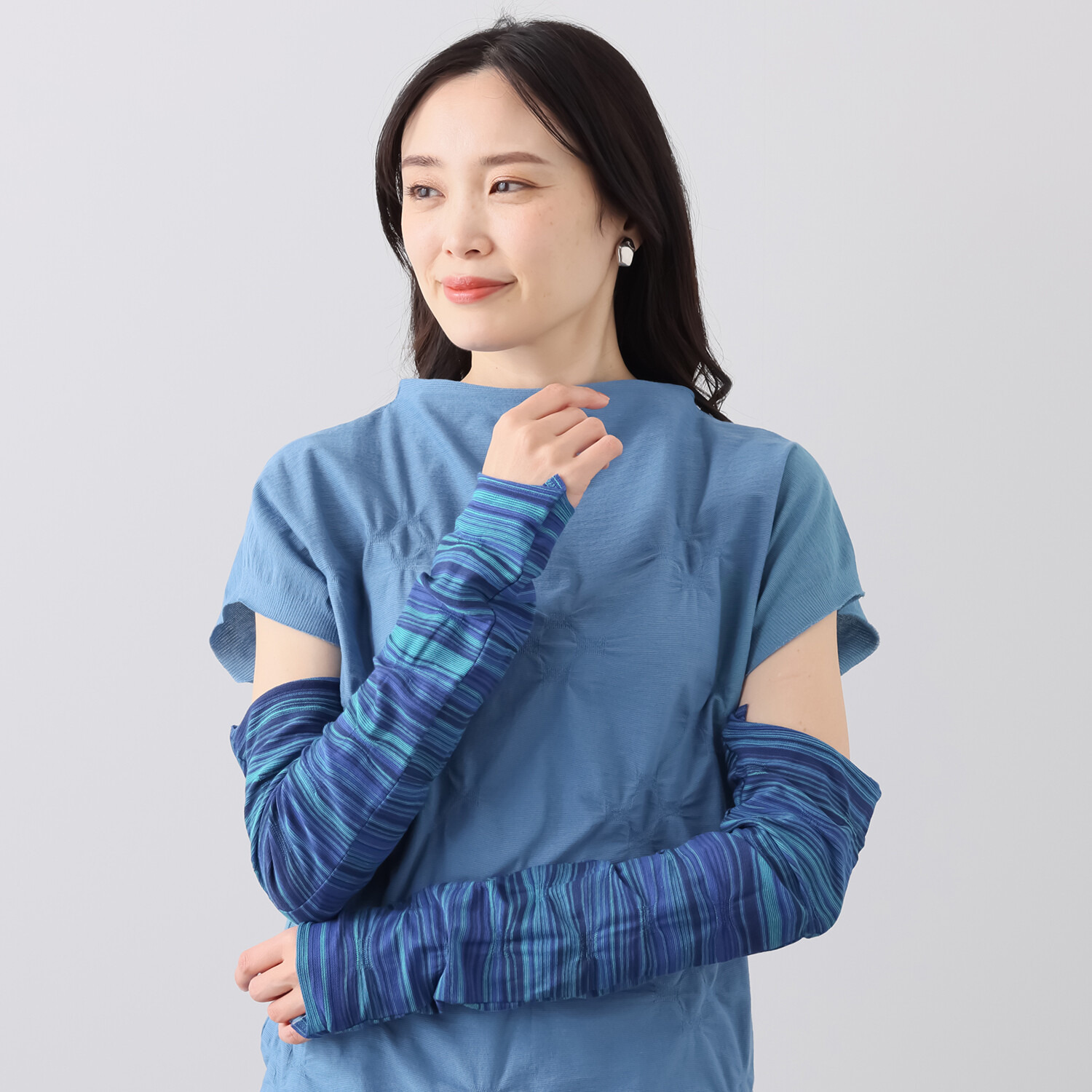 プレセントーア 日本製 無縫製ジャージー コンパクト アームカバー