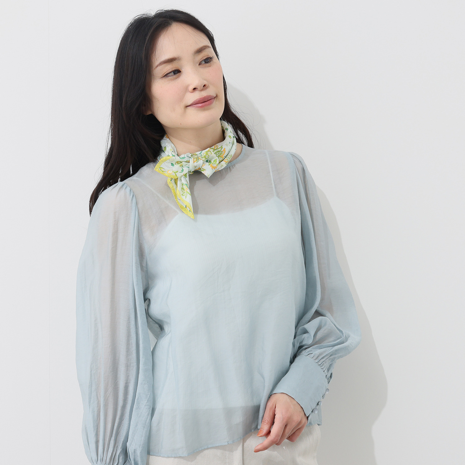 シルクロードクラブ シルク綿スカーフ