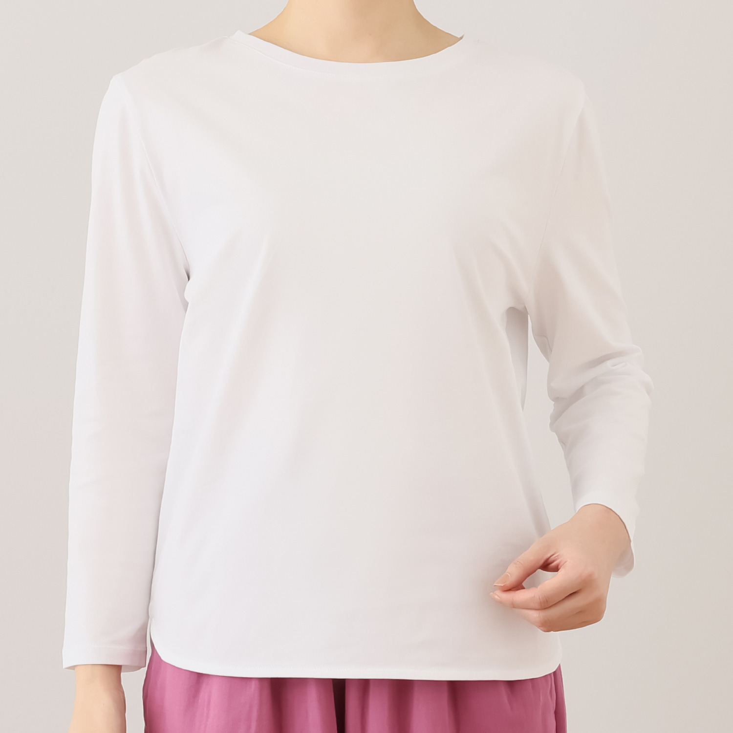 ヘ・エラ ストレッチダブルガーゼ ＵＶカットパンツ＆ Ｔシャツ ＜収納袋付＞