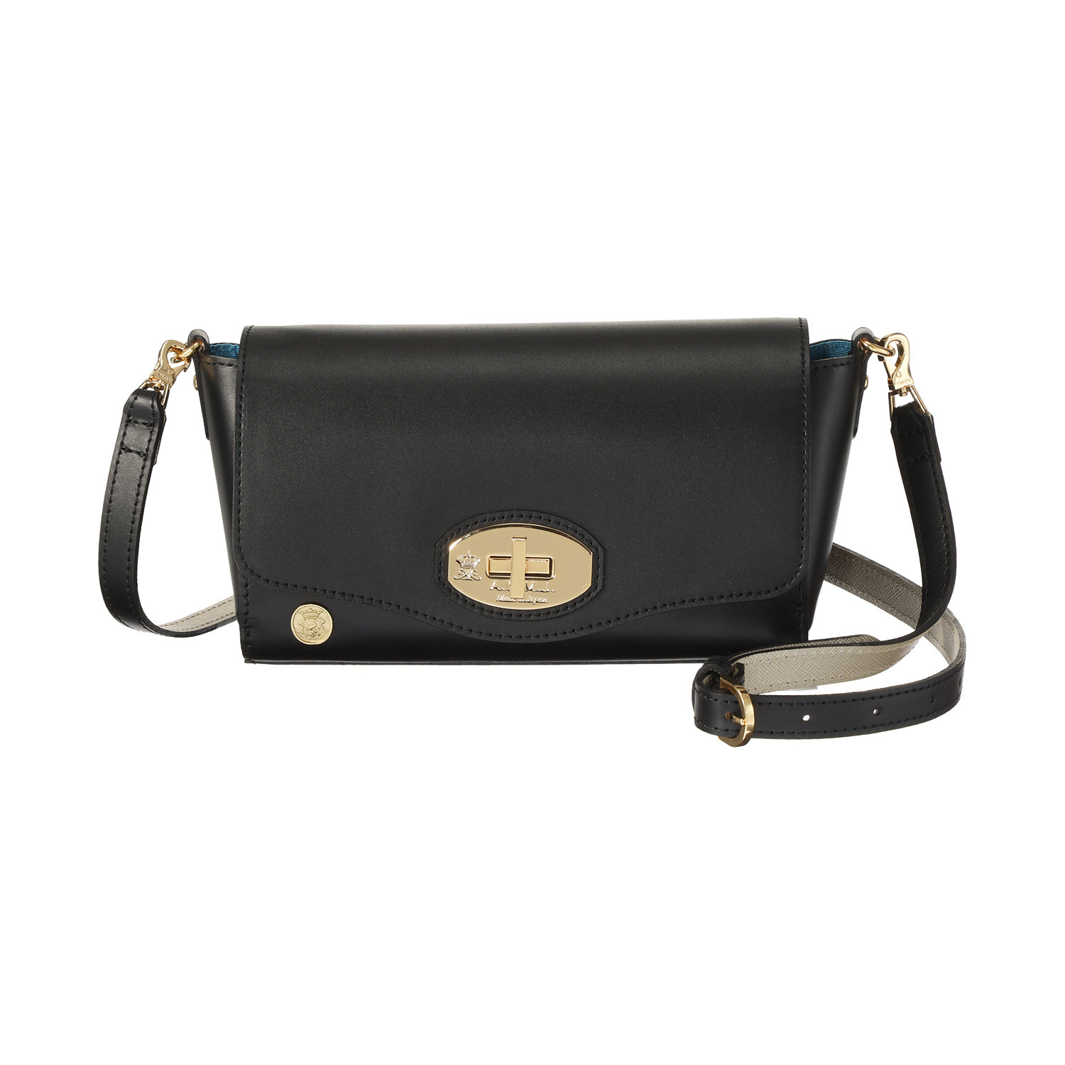 エーディーエムジェイ イタリアンカーフ クロスボディバッグ