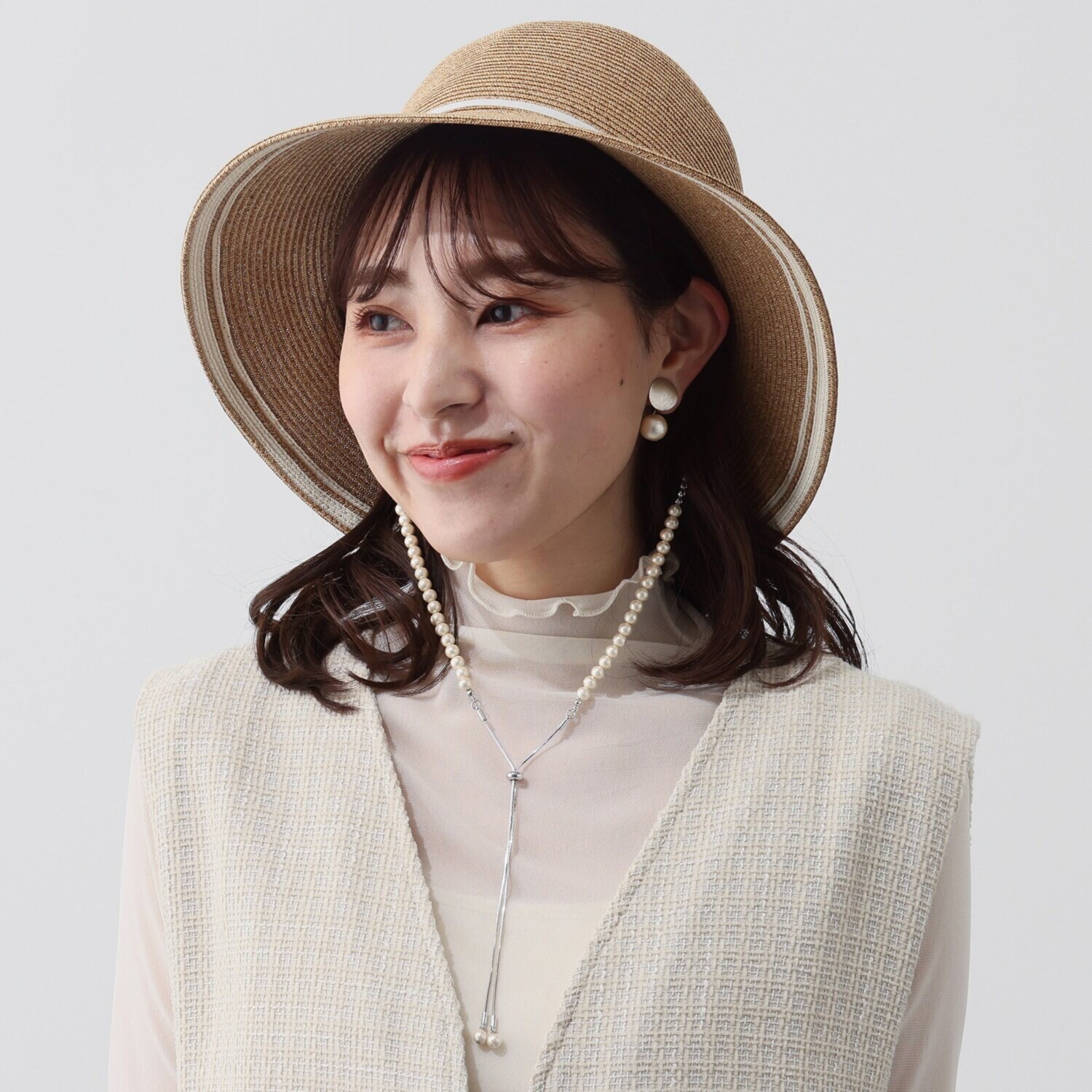 アウレリア 日本製 コットンパール ２ウェイハットクリップ