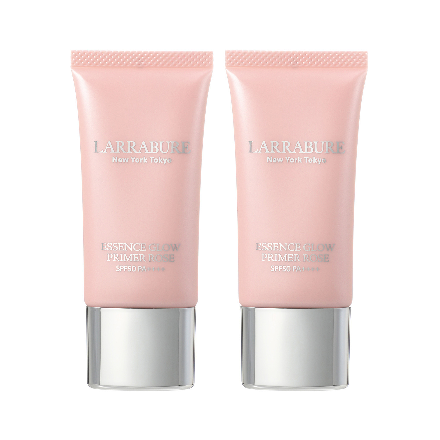 ララビュウ つやめくほんのり桜カラー メイクアップ効果で 毛穴レス美肌を演出！ エッセンス　グロウ プライマー　ローズ デビュー２本セット