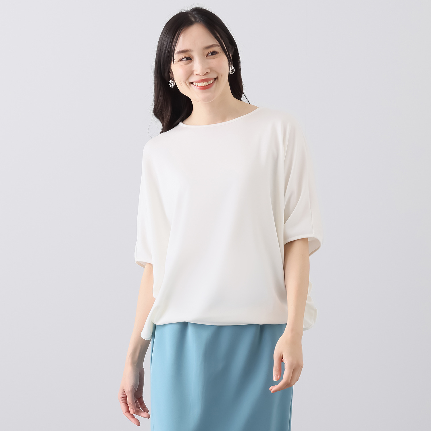 ココンライフ　ドゥ ＵＶカット モダール混 ドルマンスリーブ風 プルオーバー