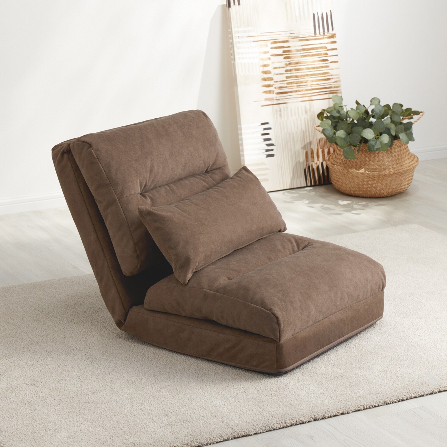 コンパクトなのに大活躍！ 生活スタイルに合わせて 形を変える！ 日本製　クッション付 マルチフィットソファー