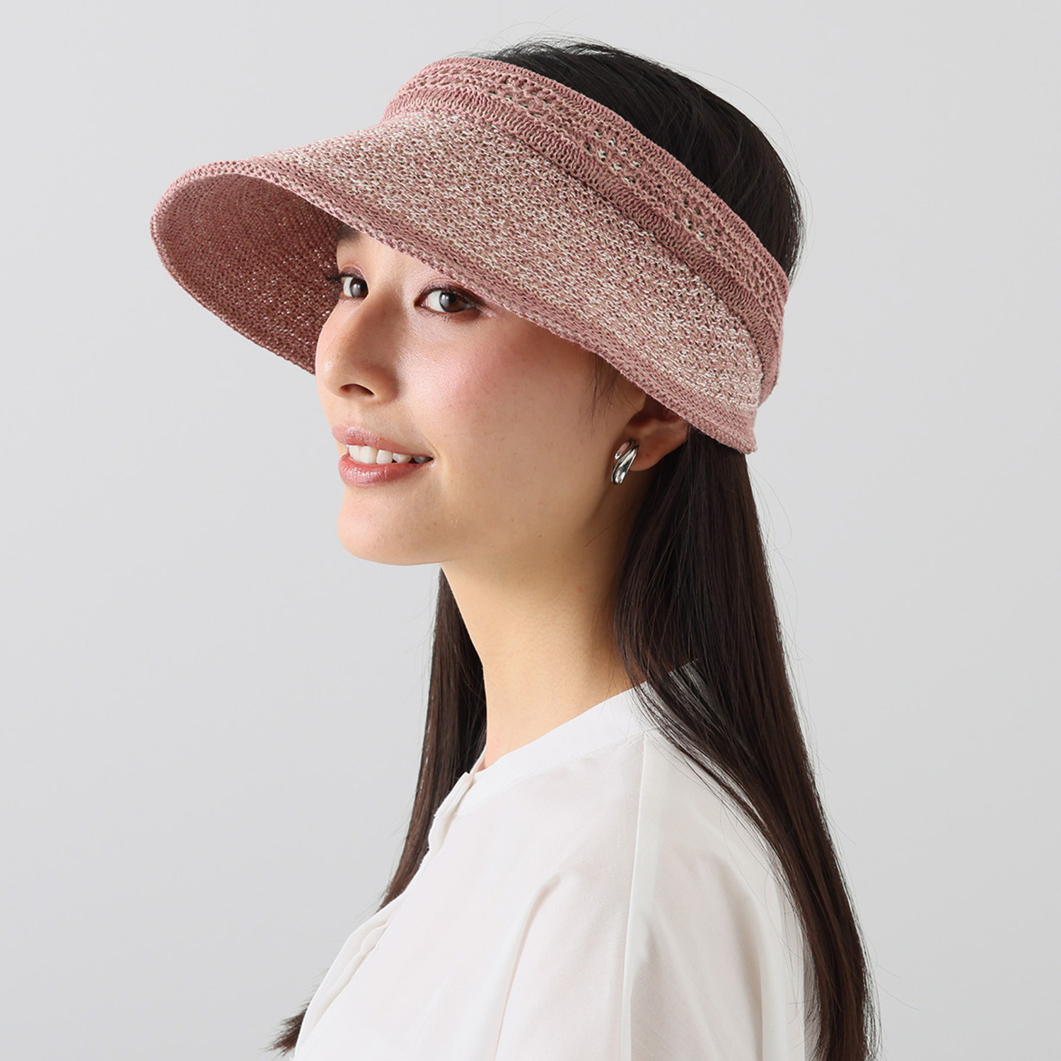 ベル・モード ウェーブ模様の 涼やかバイザー