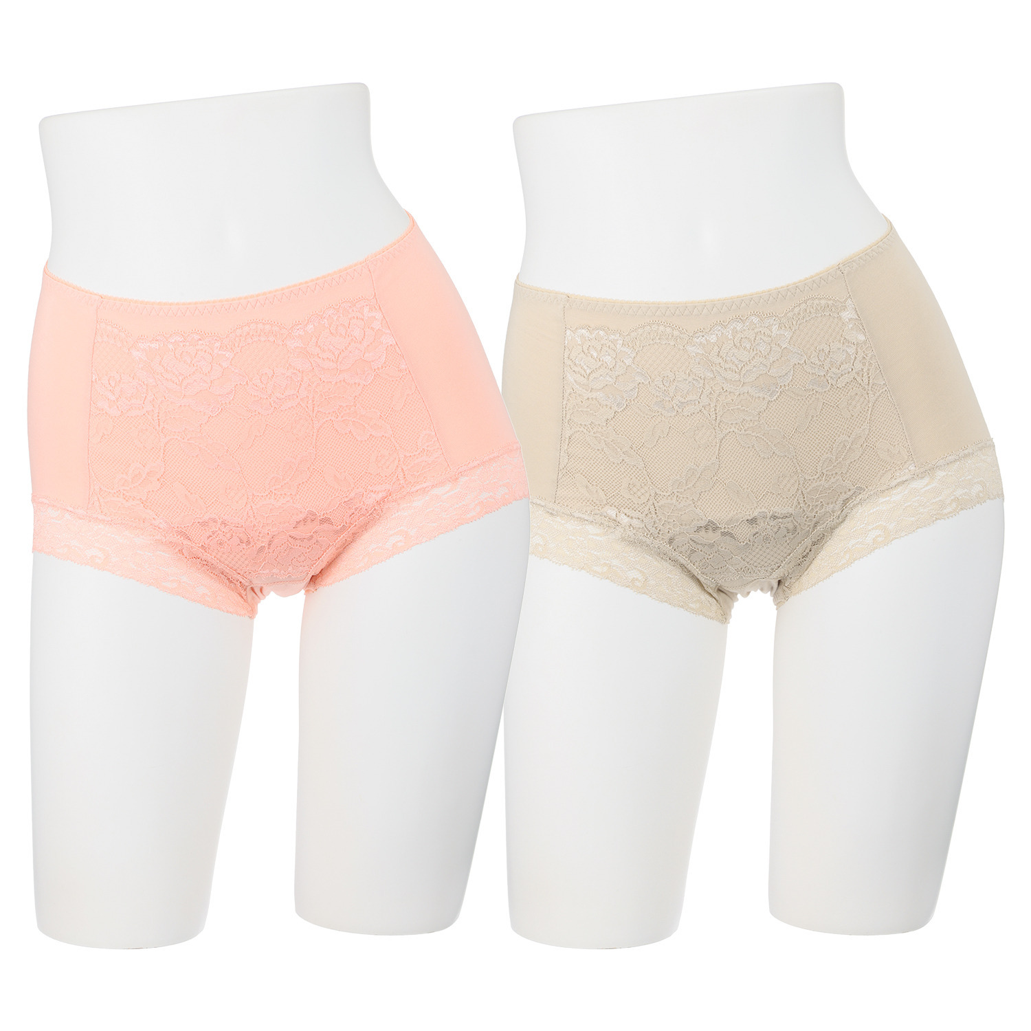 サラバディ 東洋紡ランシール使用 吸水・消臭 綿混 レースアクセント ショーツ２枚セット