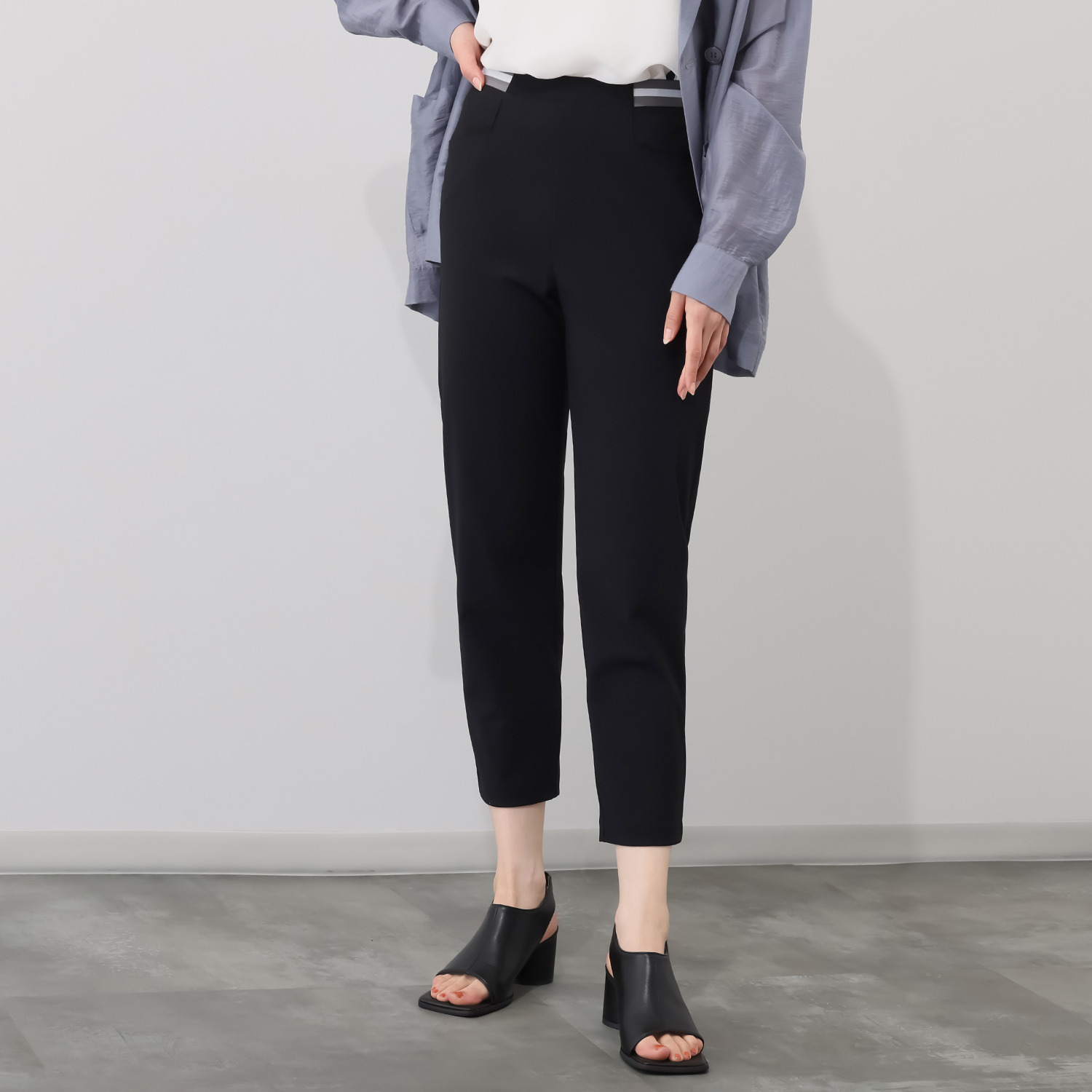 ＴＡＫＵＭＩＢＡ 接触冷感 アウトベルト テーパードパンツ