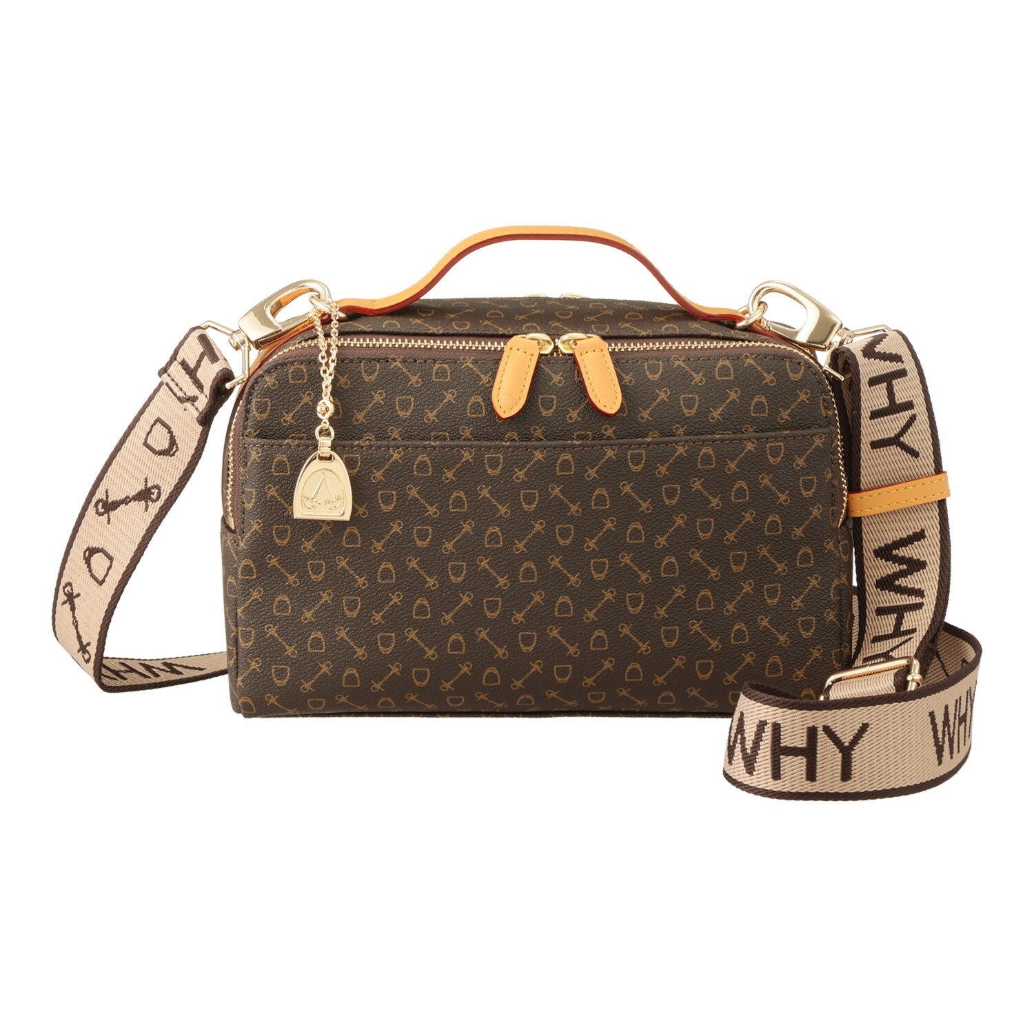 ホワイ “ハーネスプリント” ２ウェイボックスバッグ