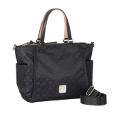 クリスチャン　オリビエ ショップチャンネル デビュー１５周年 はっ水ジャガード 百合エンボスショルダー付 ２ウェイトートバッグ