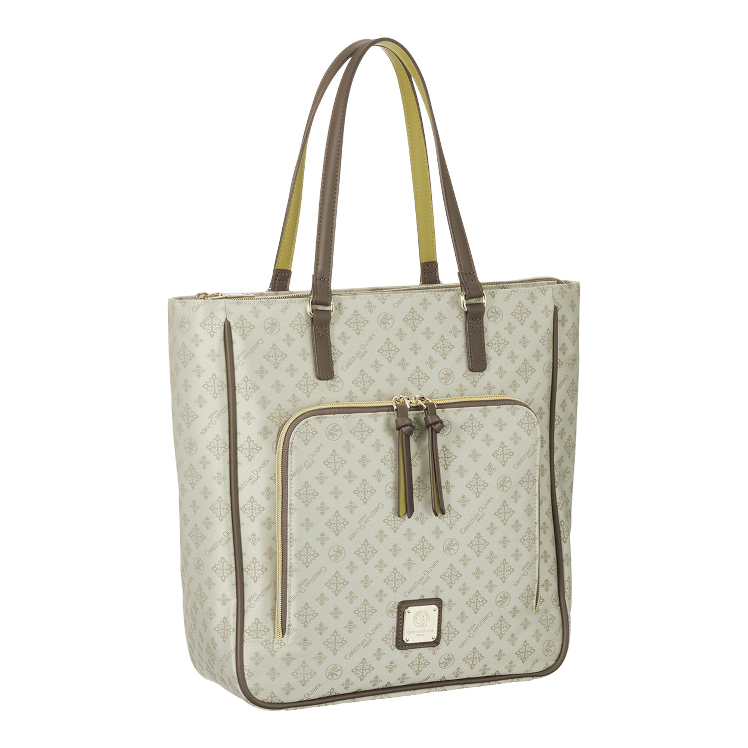 クリスチャン　オリビエ ショップチャンネル デビュー１５周年 はっ水ジャガード 片あおり天ファスナー Ａ４対応トートバッグ