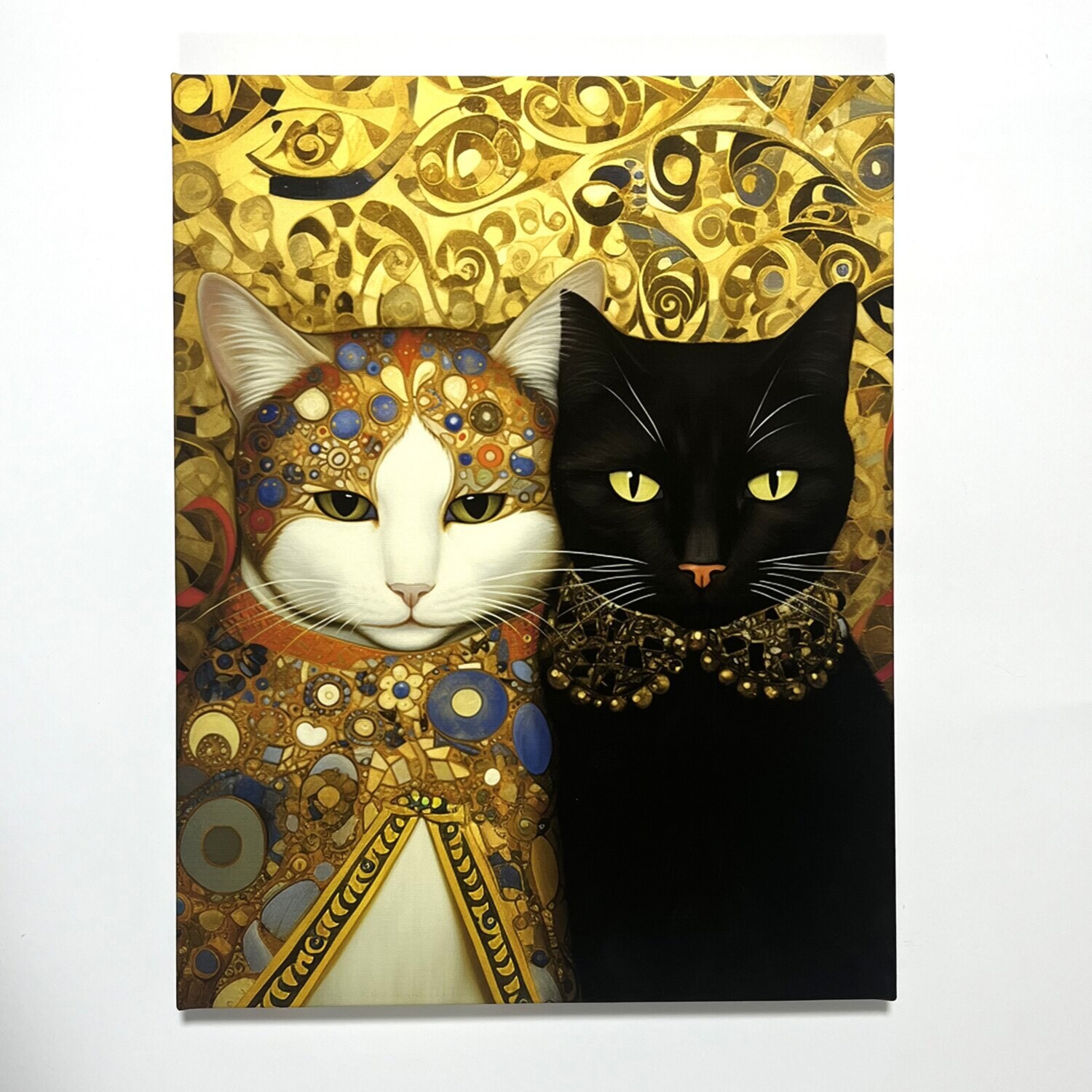 インテリアアート 猫シリーズ “クリムニャII” ＜約41×32cm