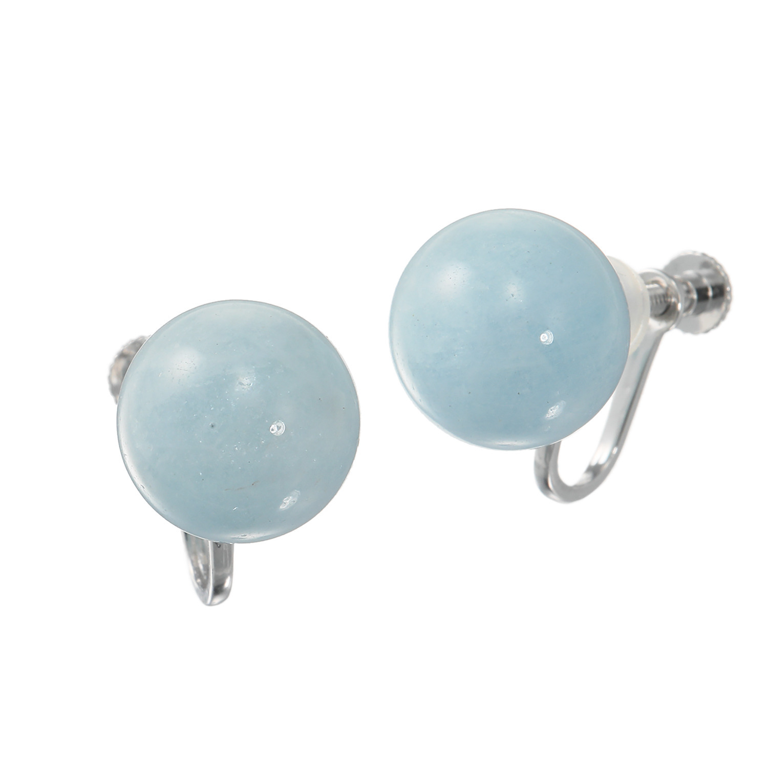 グランシフォレ アクアマリン スタッド イヤリング／ピアス