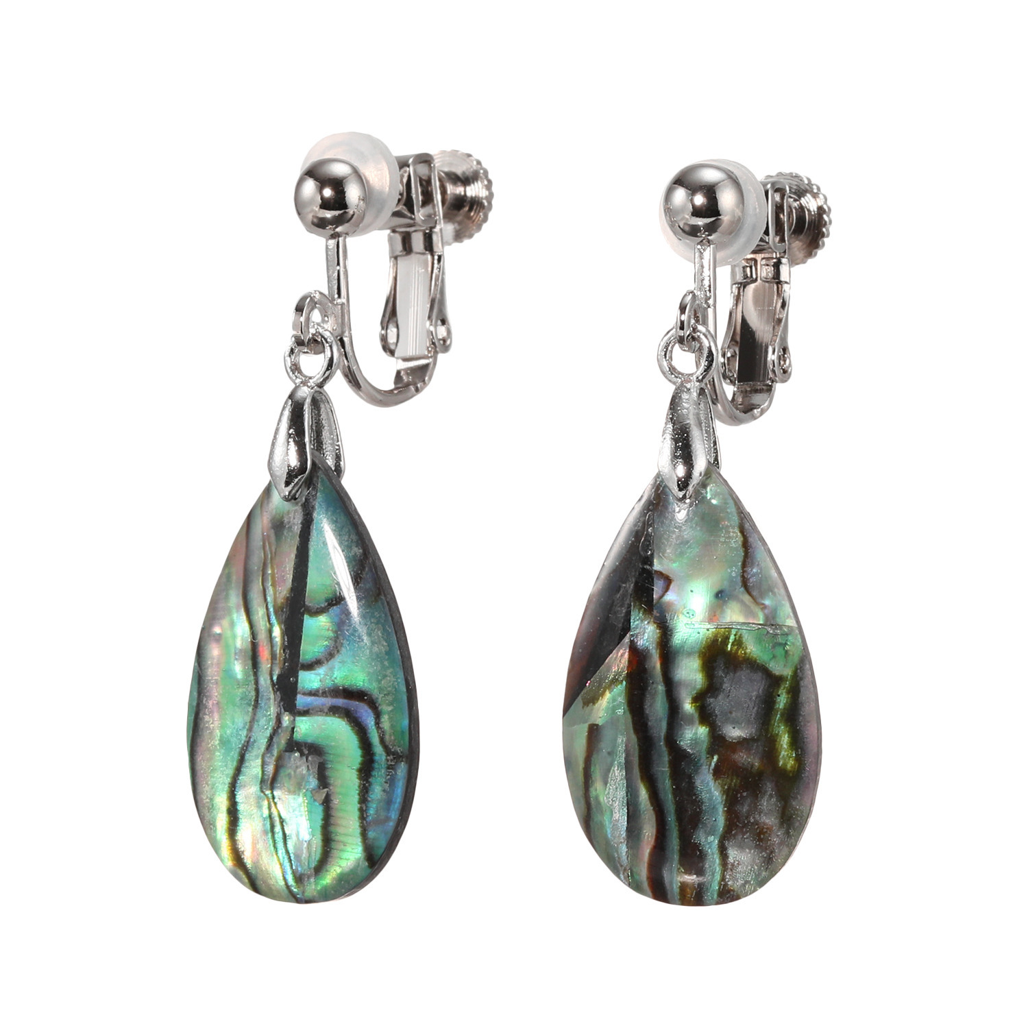 グランシフォレ アバローニシェル ダブレットストーン スウィング イヤリング／ピアス