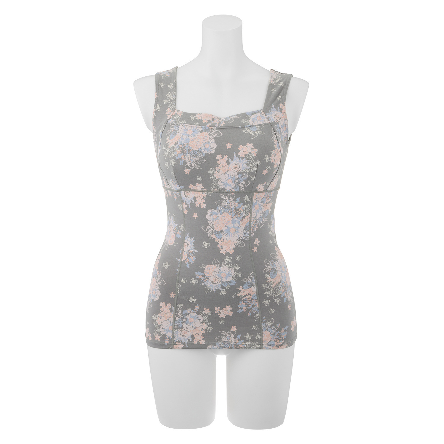 うつくＣ カップ付きインナータンクトップ　綿混深ばきすっきりサポートショーツ うつくC 綿混すっきりサポート ブラタンク- ショップチャンネル