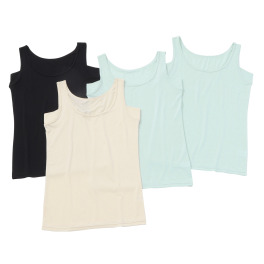 リラキュート カラーはお任せ！ お楽しみ袋 汗取り付タンクトップ ４枚セット