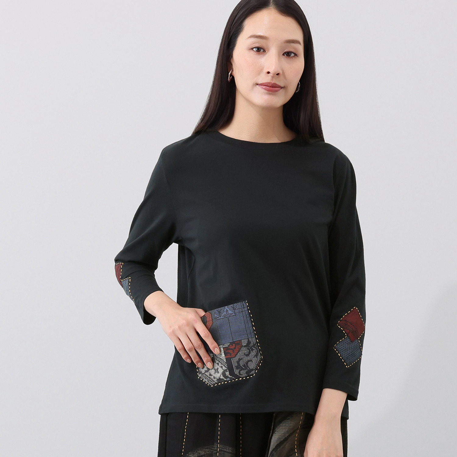 創作りょう パッチワークプルオーバー