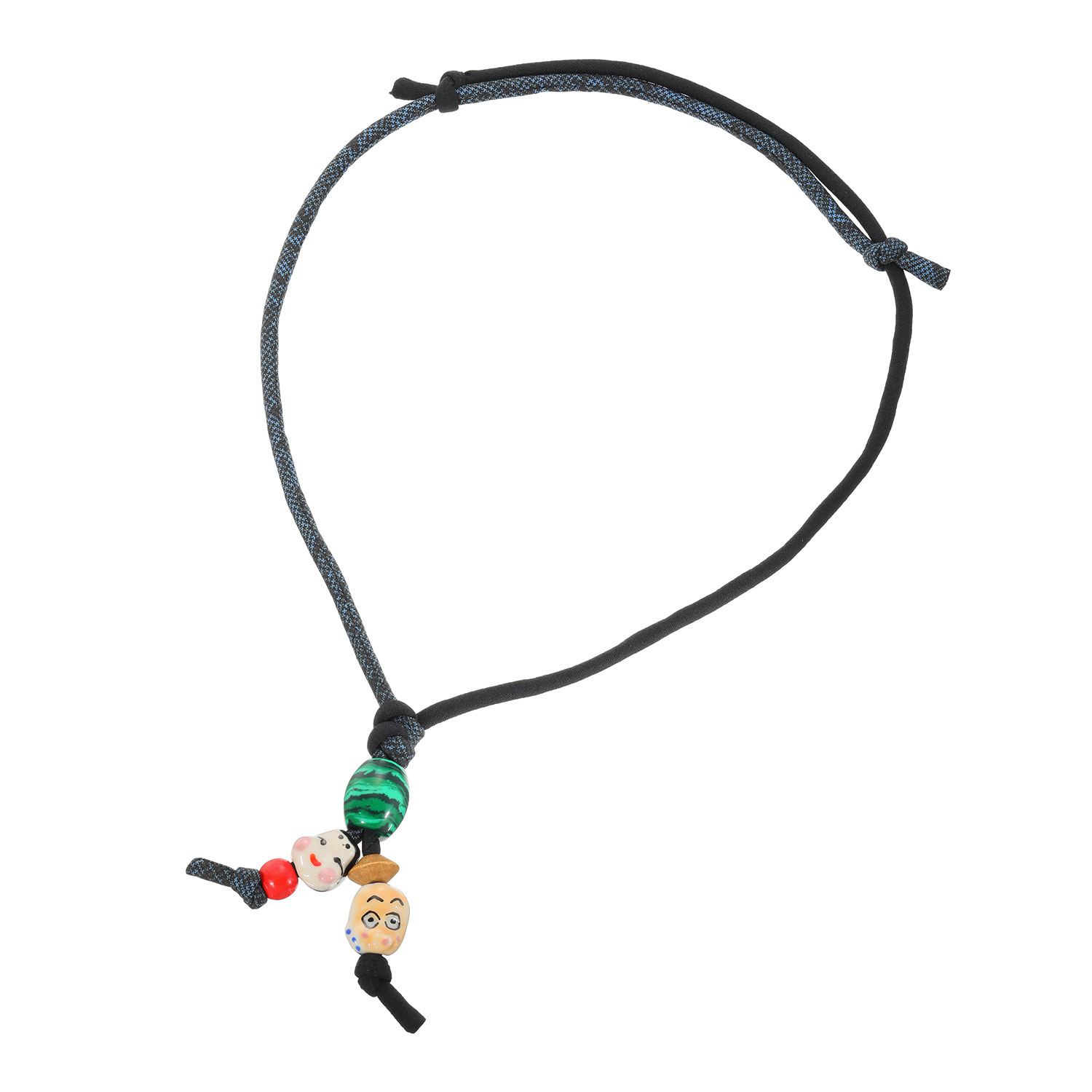 創作りょう おかめひょっとこ コードネックレス