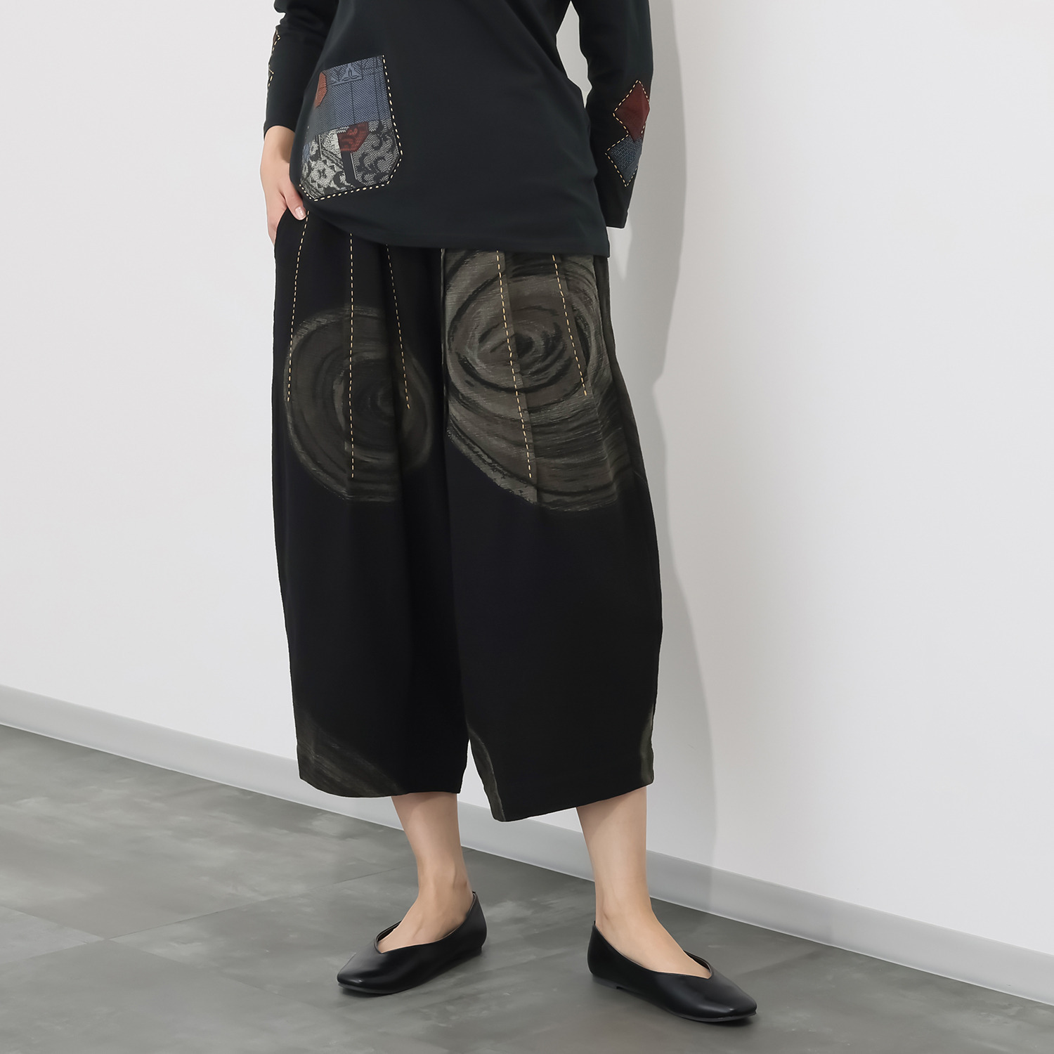 創作りょう うずまき柄 パンツ