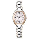 ＜コンビカラー＞シチズン “エクシード” ダイヤモンド チタンベルト 電波ソーラーウォッチ