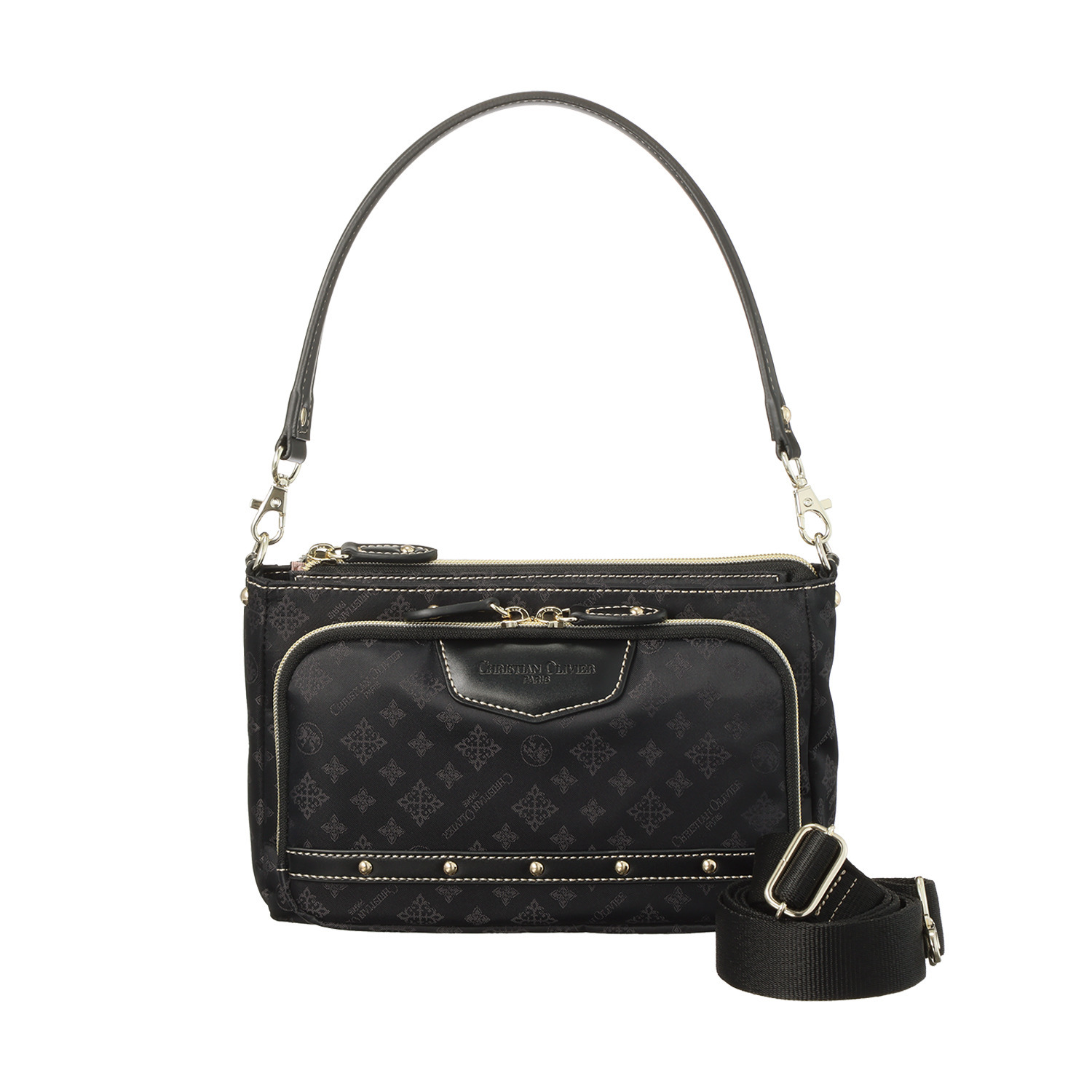 クリスチャン　オリビエ ショップチャンネル デビュー１５周年 はっ水ジャガード ２ウェイ多機能ポシェット