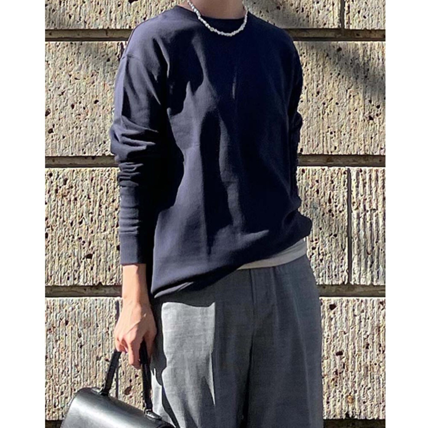 元町ゼラール ミニ裏毛 ラウンドプルオーバー