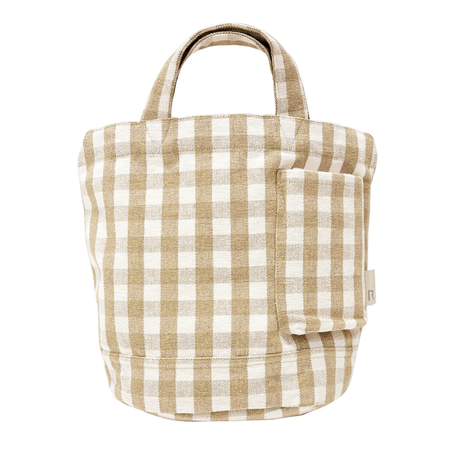 ルートート リサイクルコットン使用 ギンガムチェック デリトートバッグ