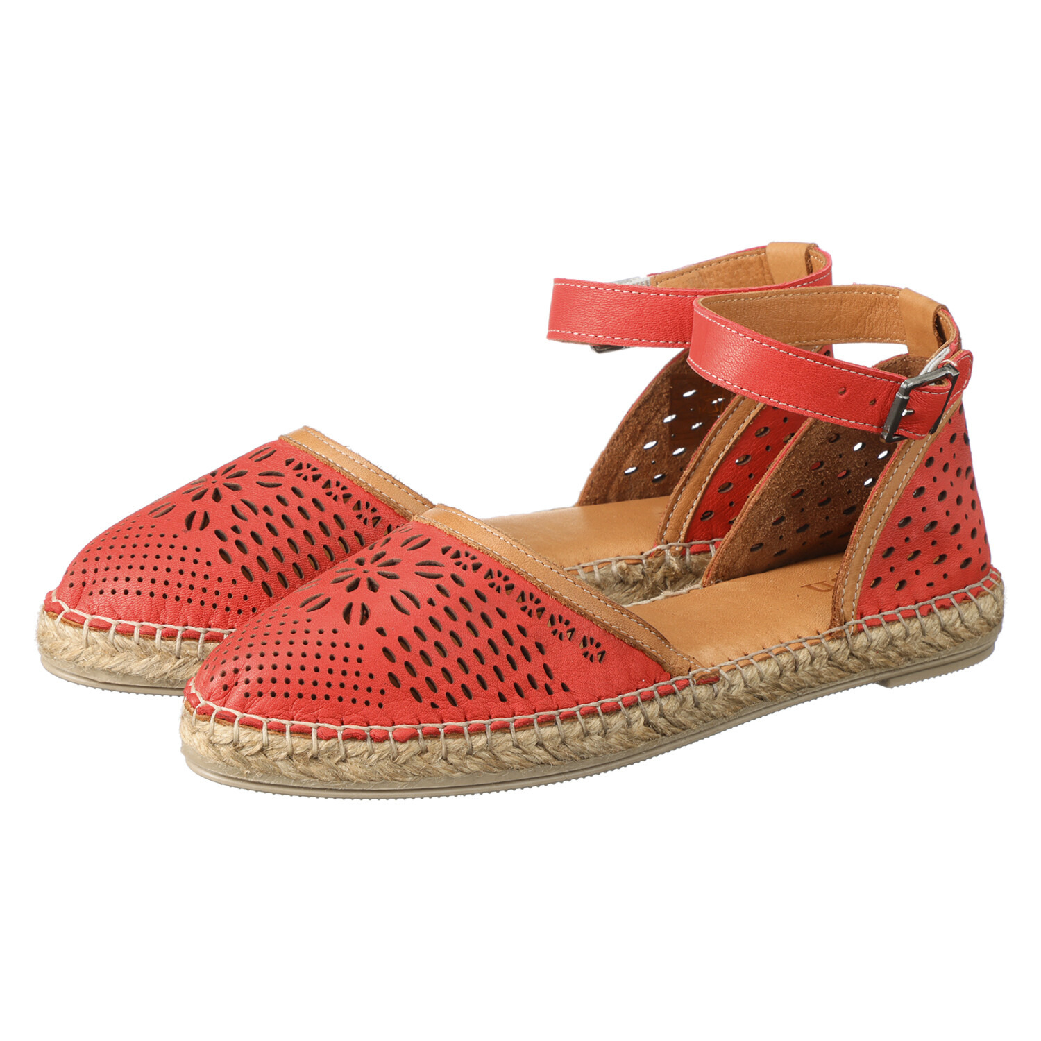 ホッシュ メイドインイスタンブール ソフト牛革　ジュート巻き ストラップサンダル