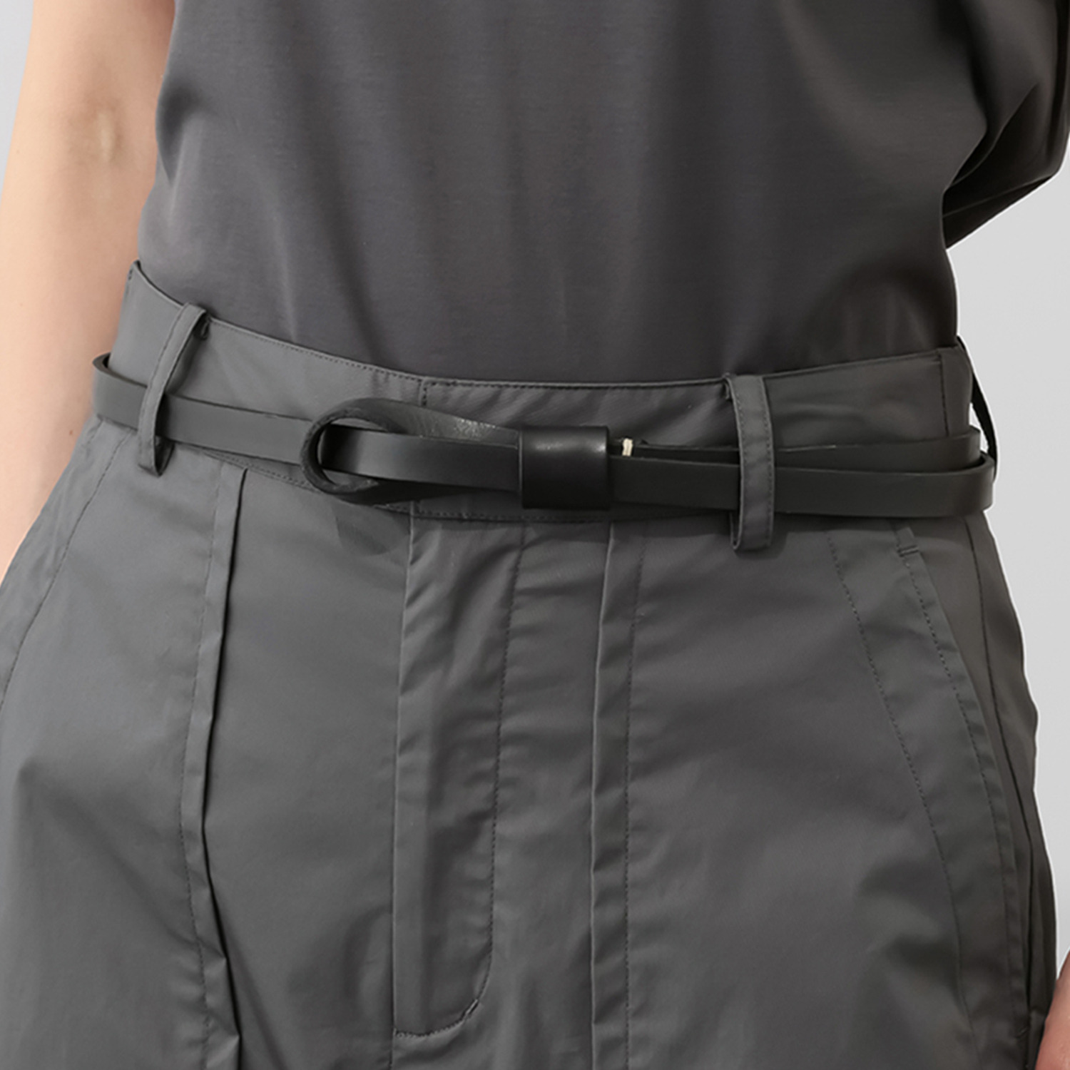 フルグレイン 牛革 リボンベルト