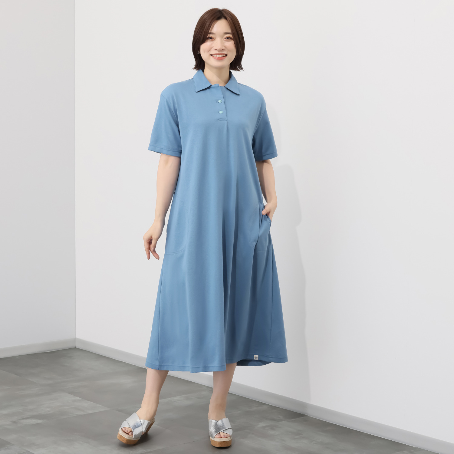 シロヤイチガントウキョウ ＤＥＰＥＮＤ糸使用 アムンゼン 襟付ワンピース