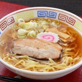 昔ながらのあっさり醤油味 モチモチ熟成麺の 喜多方ラーメン