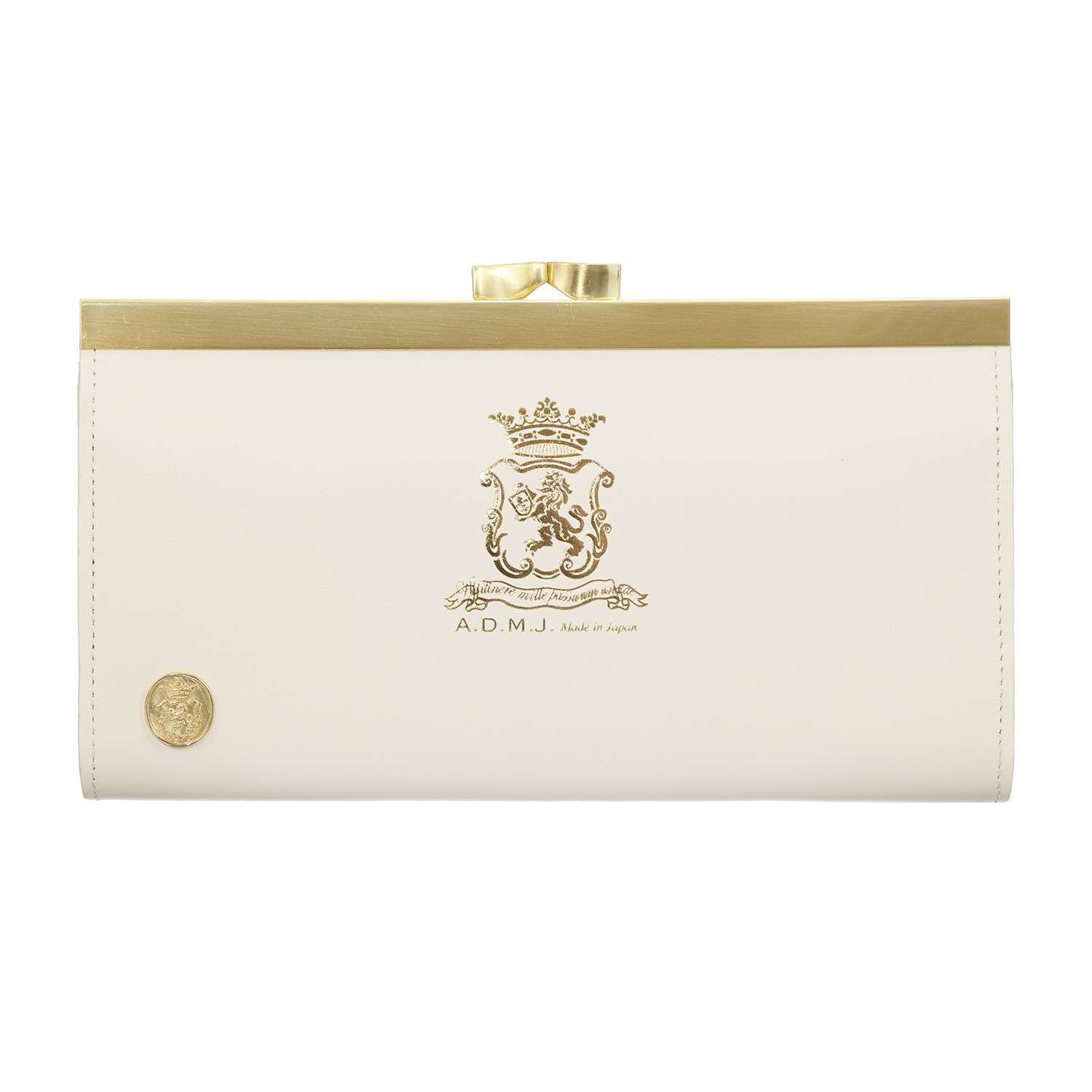 エーディーエムジェイ はっ水 イタリアンレザー クラッチウォレット