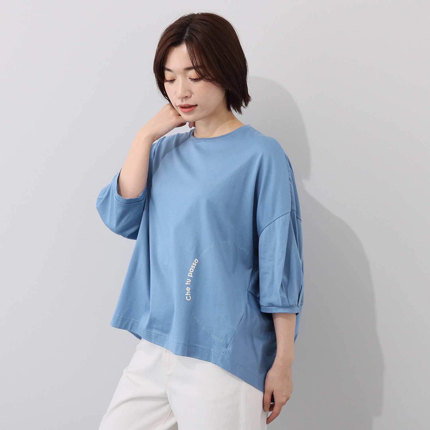 クオリー 綿１００％ サークルラインロゴ プルオーバー