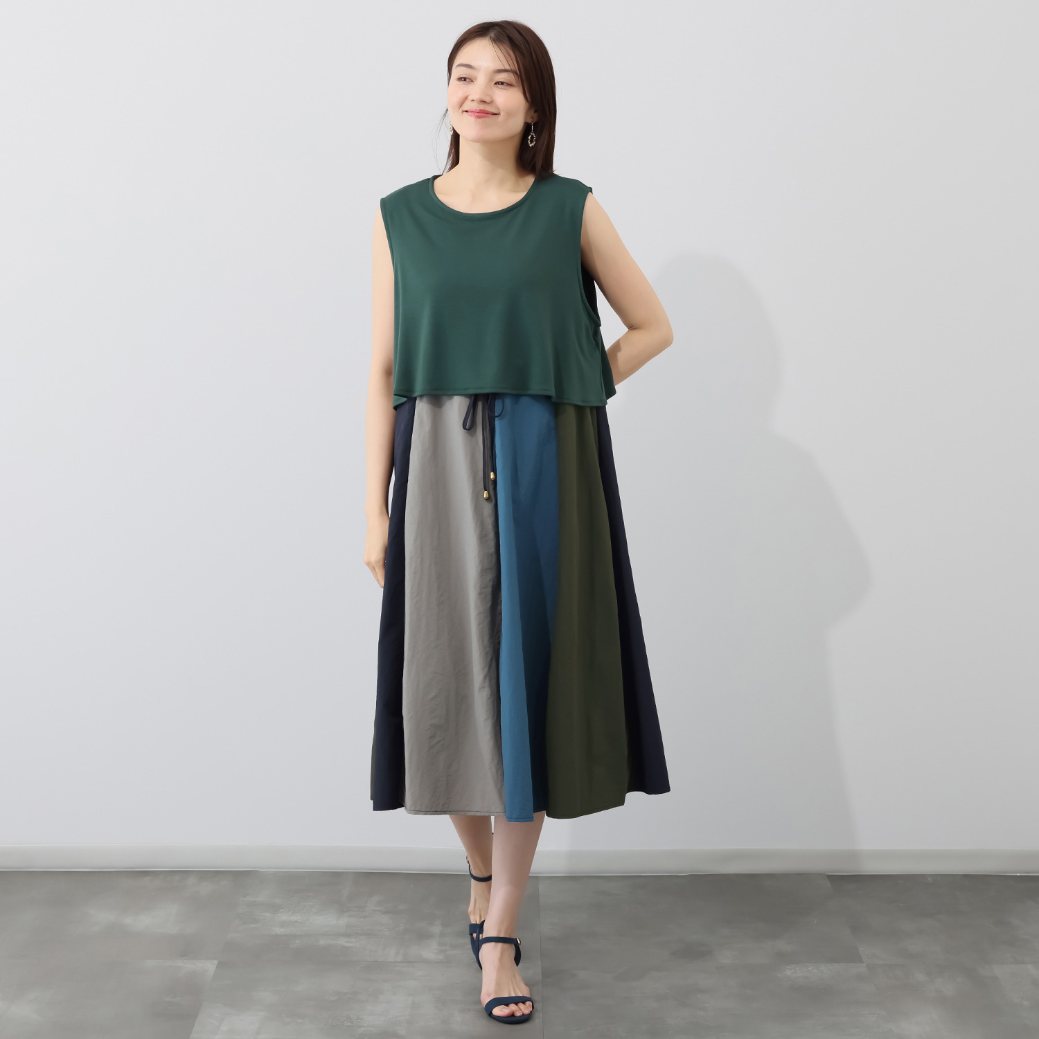 ダジュール 配色デザイン ワンピース