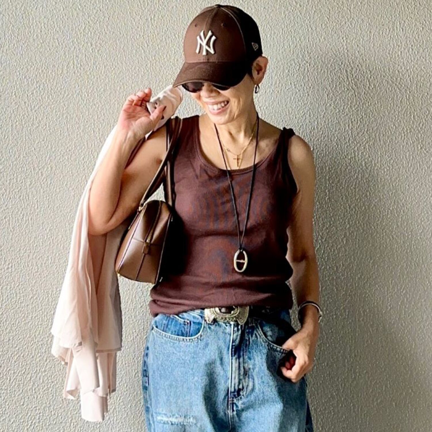 ラソエヌサーティスリー ディグリーズ テレコタンクトップ