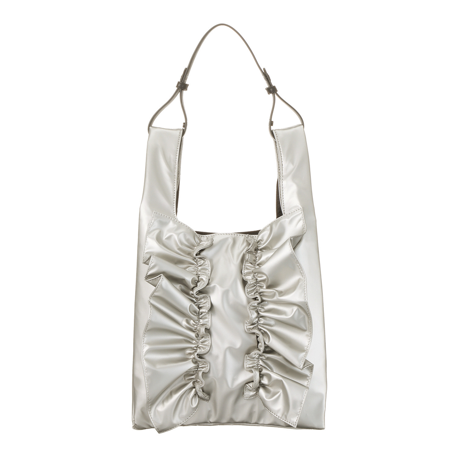 ダジュール コーティング加工 フリルバッグ