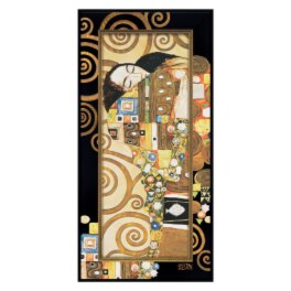 インテリアアート フレームまで広がる名画 クリムト “抱擁” ＜約６０×３０ｃｍ＞