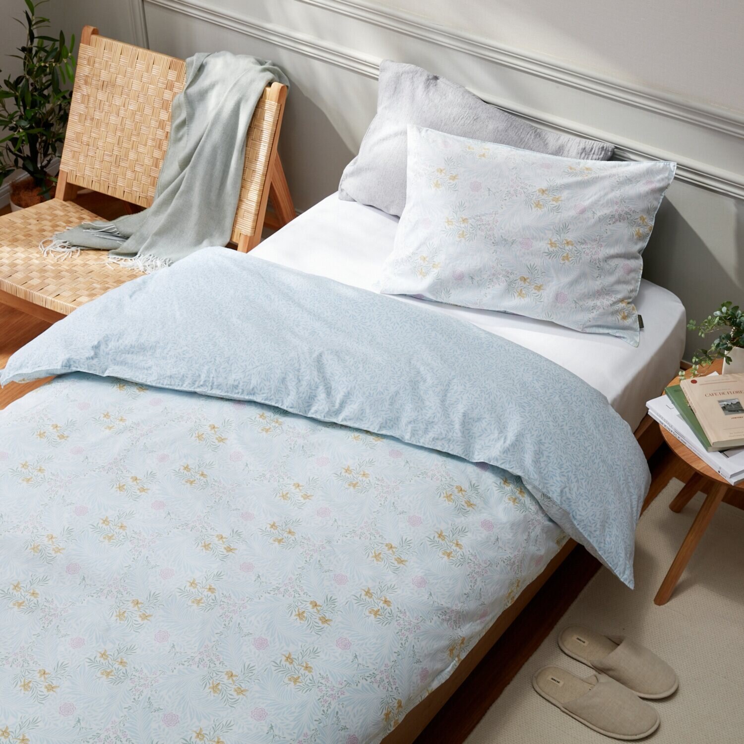 モリスギャラリー ラークスパー 掛けふとんカバー ＜シングル＞