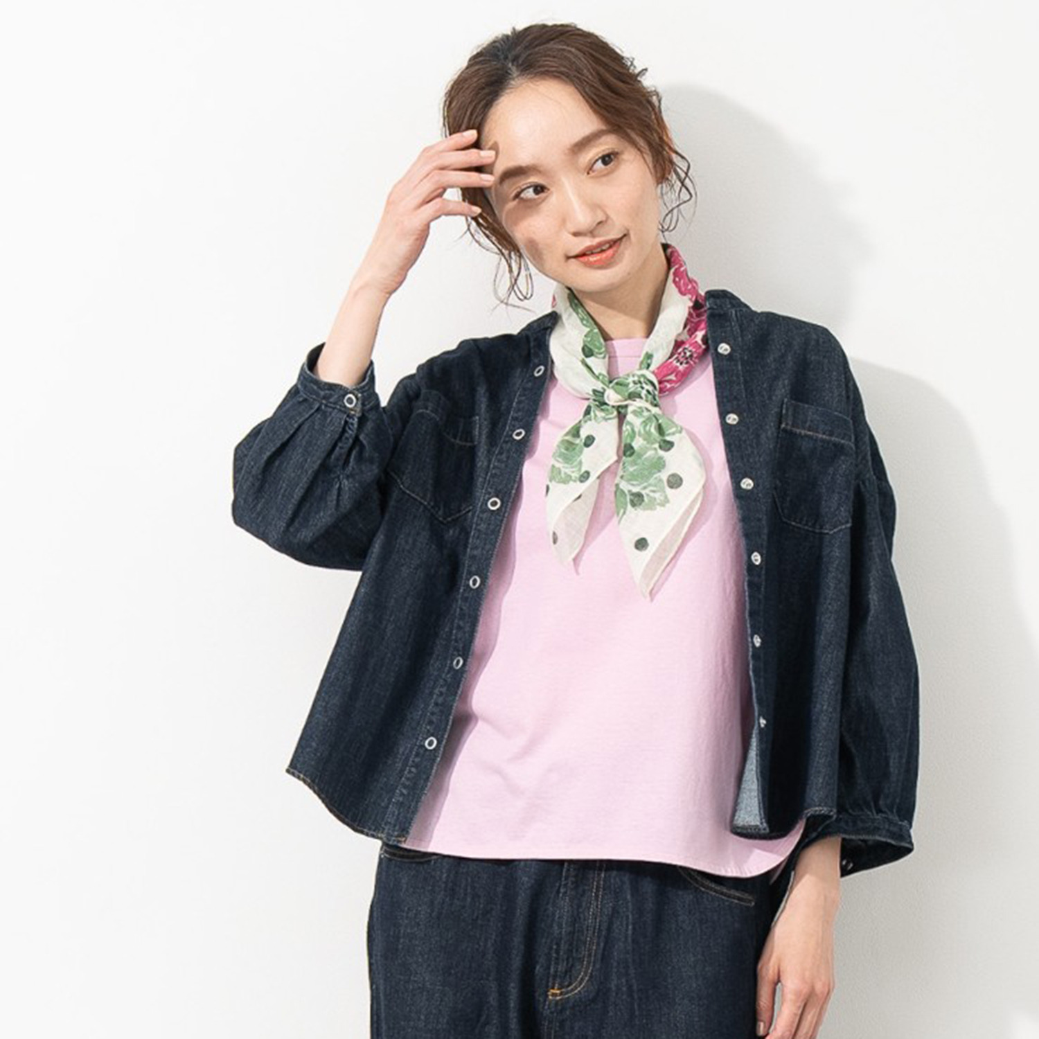 ＢＯＵＮＣＹ　ＢＯＮＤ 軽やかで柔らかい ライトオンスデニム シャツジャケット